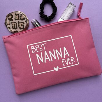 Nanny/Nanna Personalised Storage Make Up Bag, 4 of 8