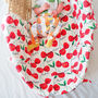 Cherry Personalised Swaddle Blanket, thumbnail 1 of 4