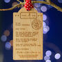 Bespoke Baby's First Christmas Wooden Tag Decoration, thumbnail 1 of 5