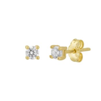 Fine 3mm Stud Earrings 14ct Solid Gold, 2 of 4