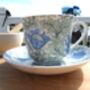 Large Cup And Saucer In William Morris Anemone Design, thumbnail 1 of 12
