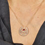 18ct Gold Vermeil Plated Garnet Red January Necklace, thumbnail 4 of 7