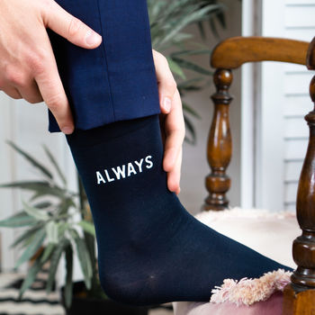 'Always And Forever' Wedding Or Anniversary Socks, 2 of 2