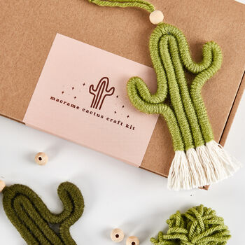 Macrame Cactus Trio Craft Kit, 5 of 10