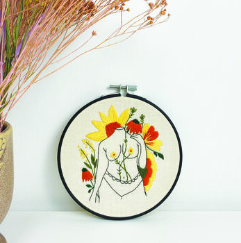 She Is Beauty And Strength, Beginners Embroidery Kit, 6 of 6