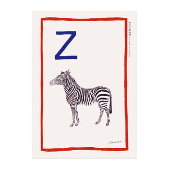 'Z'' For Zebra Limited Edition Print, 4 of 5