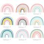 Rainbow Fabric Wall Stickers, thumbnail 3 of 7