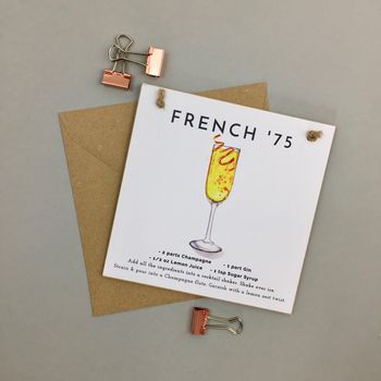 French 75 Cocktail Gift A Card, 2 of 3