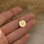 Personalised Initial Disc Necklace In Silver Or Gold, thumbnail 6 of 9