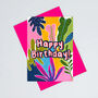 Happy Birthday Leaves Card, thumbnail 2 of 5
