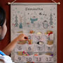 Personalised Hanging Advent Calendar Polar Bear Design, thumbnail 2 of 6