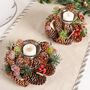 Set Of Two Christmas Wonderland Tealight Candle Holders, thumbnail 1 of 5