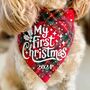 My First Christmas Dog Bandana, thumbnail 1 of 5