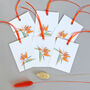 Gift Tags With Bird Of Paradise Illustration, thumbnail 1 of 4