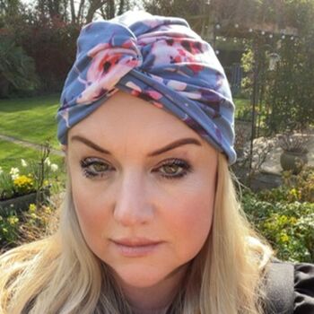 Cancer Scarves Pre Tied Turban Headwrap, 3 of 12
