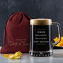Personalised Pint Glass Beer Tankard For Him Gift Bag, thumbnail 2 of 9