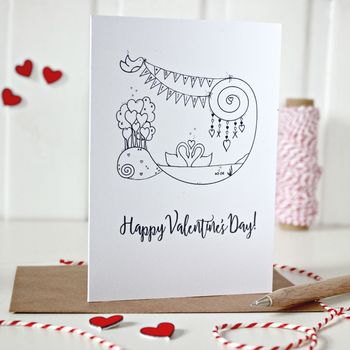 Personalised Valentine's Day Card With Illustrations, 4 of 4