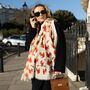Cute Red Squirrel Print Scarf In Personalised Gift Box, thumbnail 6 of 7