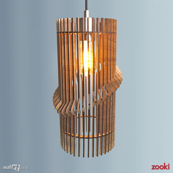 Zooki Four 'Loki' Wooden Pendant Light, 4 of 7