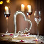 Personalised Metal And Wood Love Heart Ornament, thumbnail 2 of 4