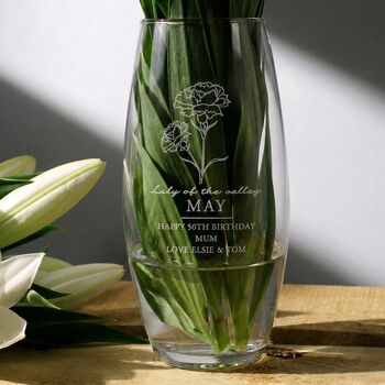 Birthday Gifts For Her Birth Month Flowers Vase, 11 of 12
