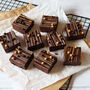 Father's Day Hand Iced Salted Caramel Brownies, thumbnail 1 of 2