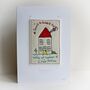 New Home Card, Embroidered, Personalised, thumbnail 8 of 12
