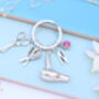 Personalised Hairdresser Keyring Hair Stylist Gift, thumbnail 6 of 9