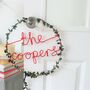 Personalised Christmas Family Wreath, thumbnail 3 of 4