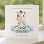 Personalised Cute Zebra New Baby Boy Card, thumbnail 5 of 8