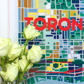 Toronto City Map Tapestry Kit, 6 of 6
