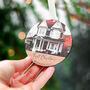 1st Christmas In New Home Wooden Personalised Bauble, thumbnail 9 of 9