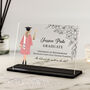 Personalised Female Graduate Floral Celebration Plaque, thumbnail 1 of 6