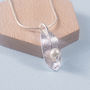Silver Leaf Pearl Pendant, thumbnail 1 of 4