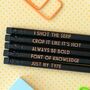 Funny Graphic Designer Pencil Set: Just My Type, thumbnail 1 of 7