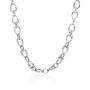 Egerton Sterling Silver Raindrop Link Necklace, thumbnail 3 of 4
