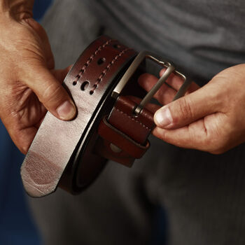 Personalised Men's Premium Leather Belt, 11 of 12