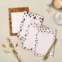 A6 I Love Lists Notepad, Dalmatian Spot Animal Print, thumbnail 5 of 10