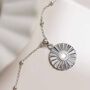 Sterling Silver Mother Of Pearl Sun Disc Necklace, thumbnail 3 of 7