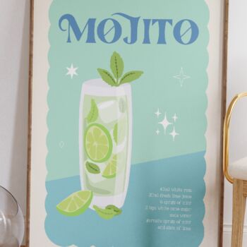 Mojito Cocktail Print, 2 of 4