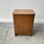 A Vintage 1950/60s Petite Compact Oak Bedside Cabinet, thumbnail 6 of 12