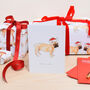 French Bulldog 'Joyeux Noel' Christmas Card, thumbnail 1 of 3