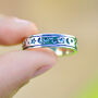 Sterling Silver Moon And Stars Spinning Ring, thumbnail 1 of 7
