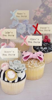 Set Of Ten 'Hen Party' Personalised Cupcake Toppers, 6 of 6