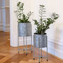 Two Contemporary Free Standing Planter Set, thumbnail 1 of 8