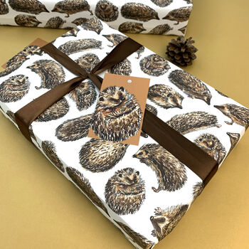 Hedgehog Watercolour Wrapping Paper, 9 of 10