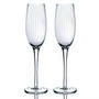 Set Of Two Ridged Champagne Flutes, thumbnail 2 of 3