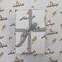 Christmas Robins Wrapping Paper, thumbnail 1 of 5
