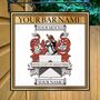 Coat Of Arms Family Crest Bar Sign, thumbnail 9 of 12