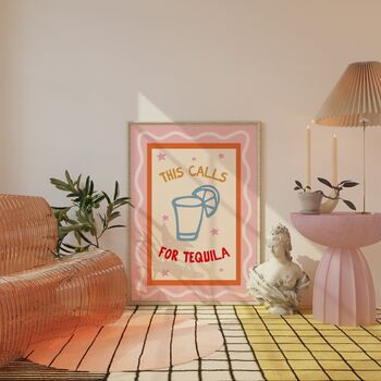 This Calls For Tequila Kitchen Print, 3 of 3